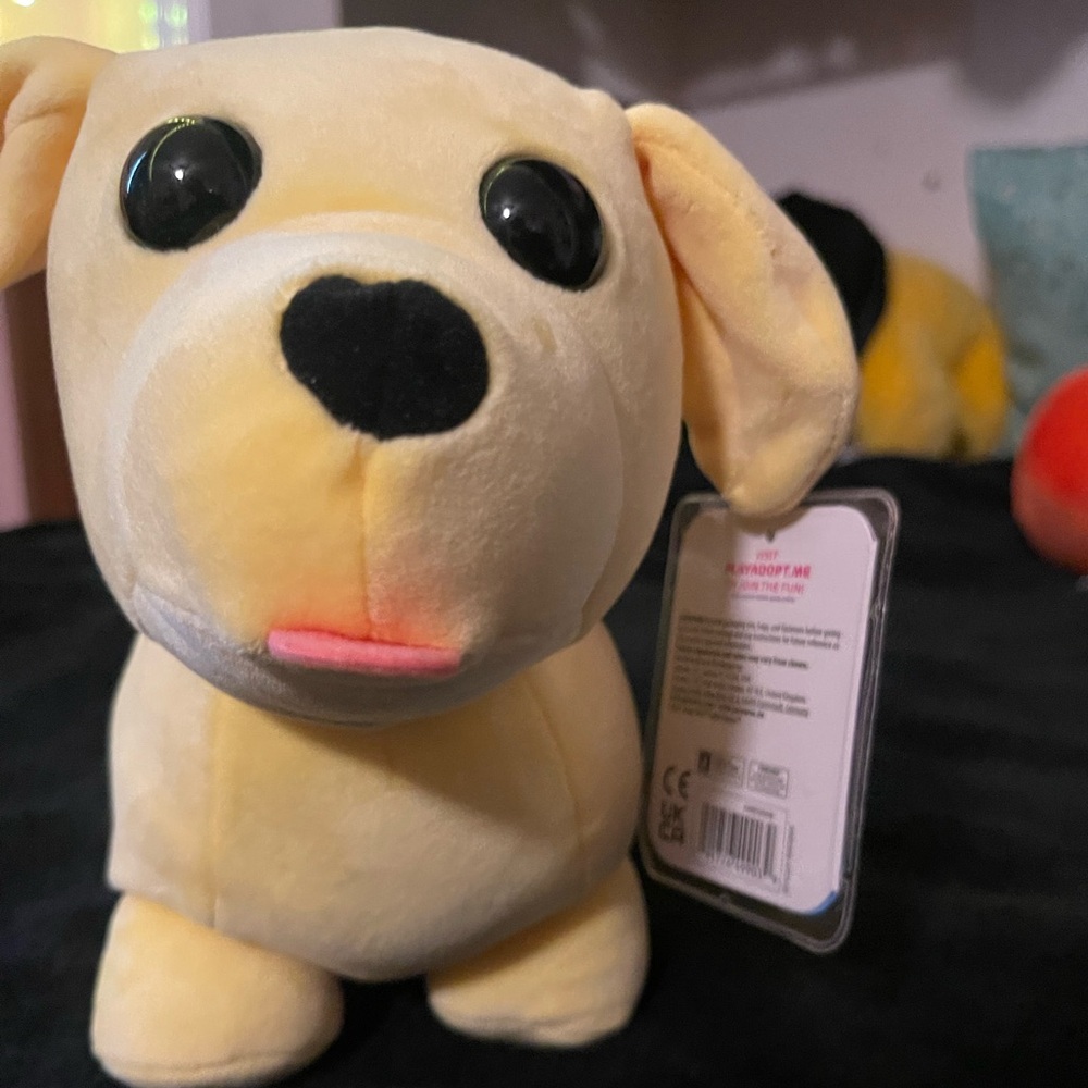 Cream Plush Dog Toy